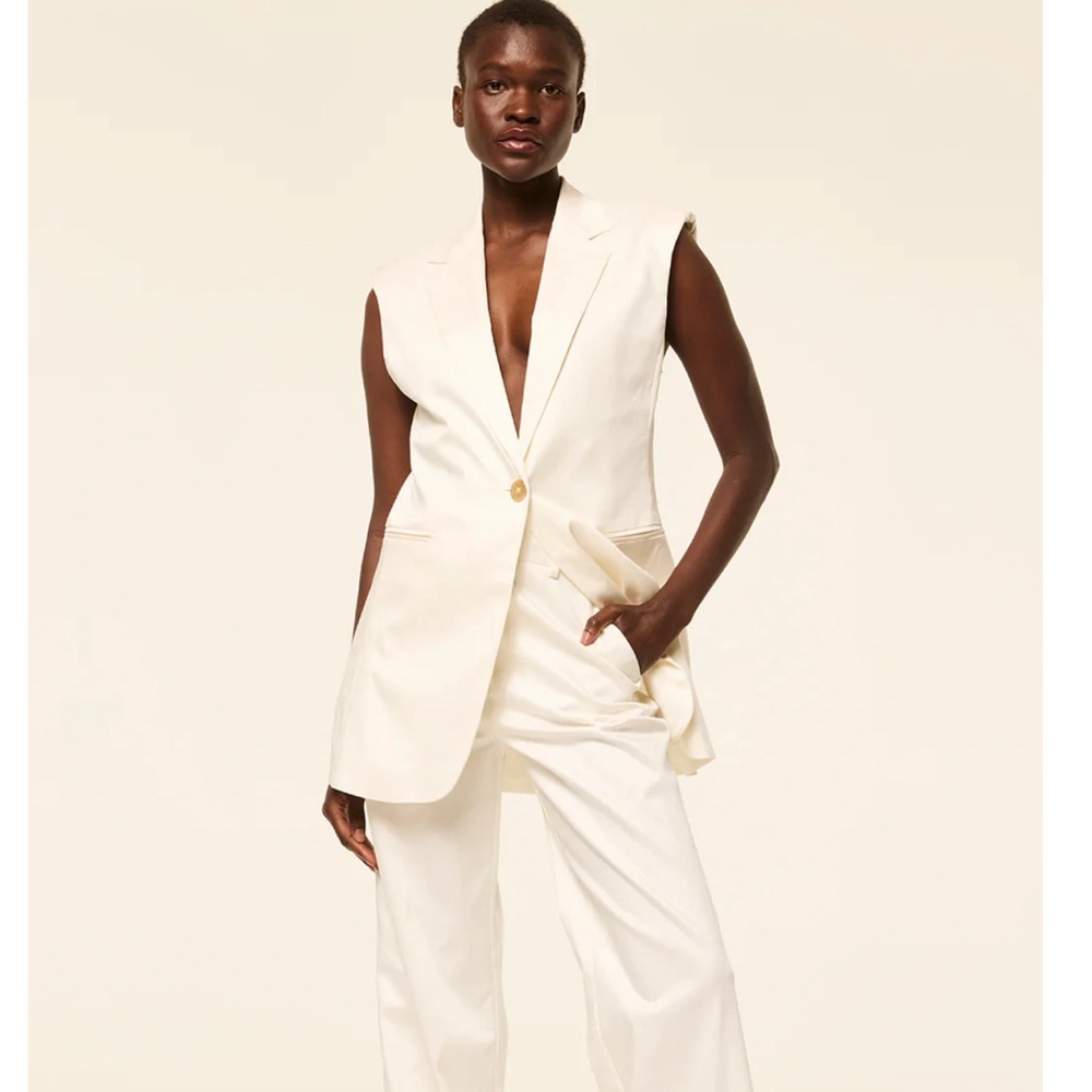 Misa Los Angeles , Elegant white Women's vest